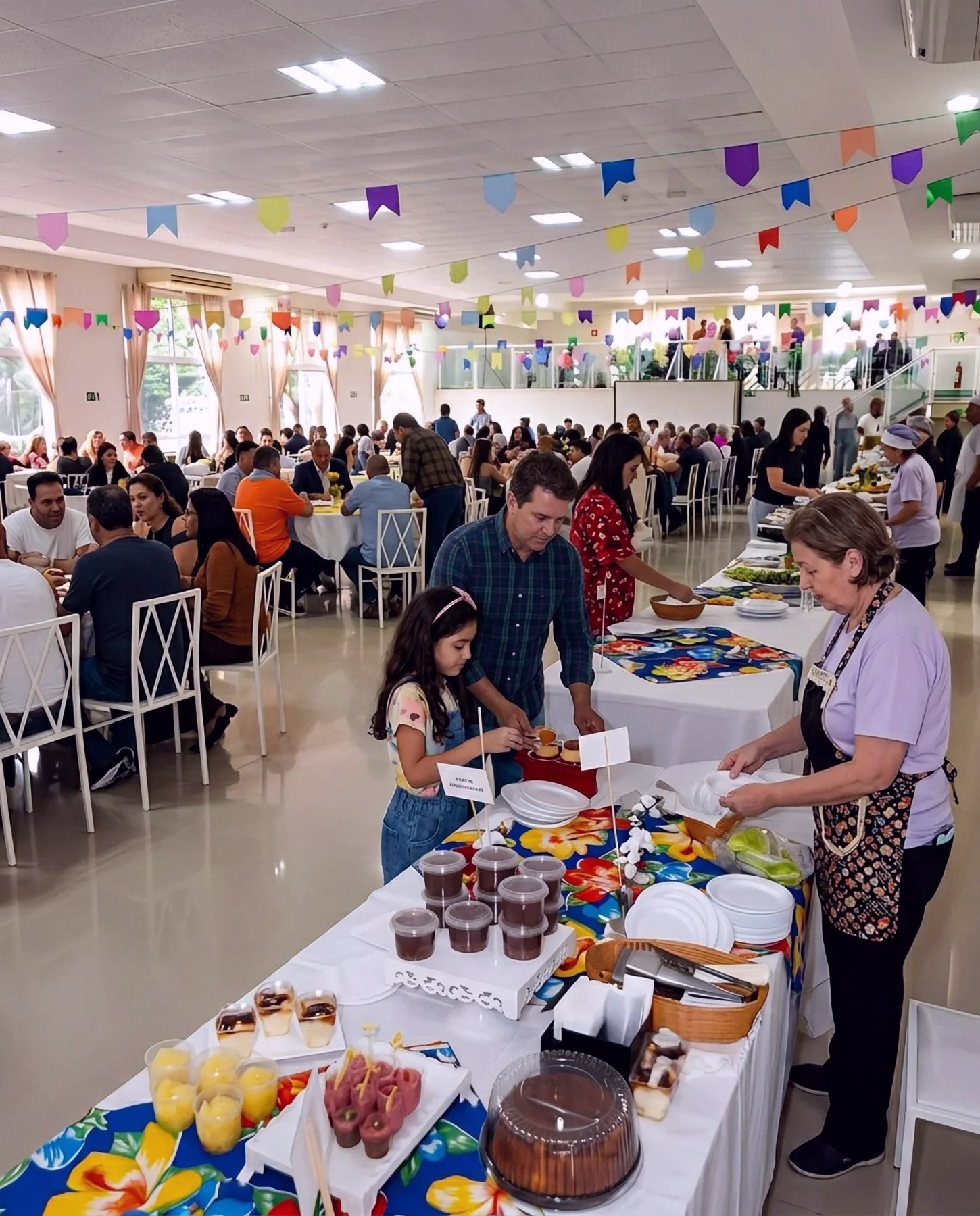 Festa no salão do Gotas de Orvalho